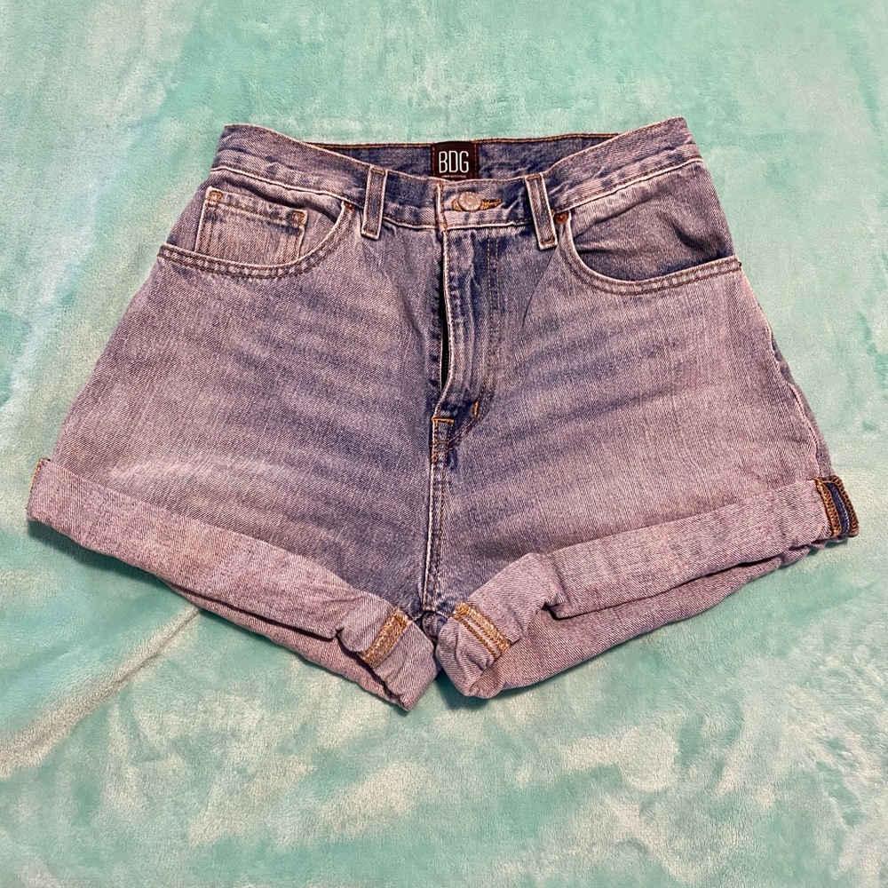 BDG Mom High Rise Denim Shorts